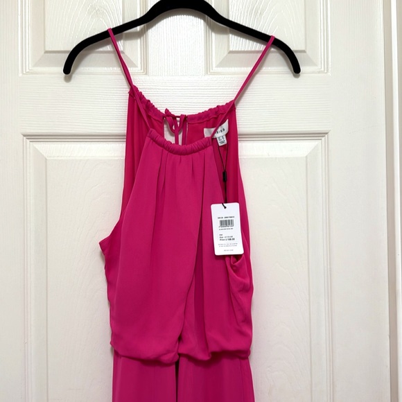 NWT REISS Elliana Drape Front Midi Dress in Pink - Picture 9 of 13